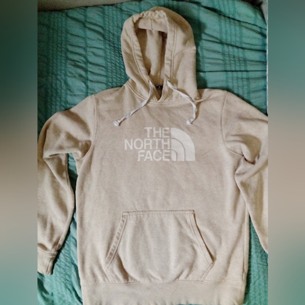Men's tan The North Face hoodie size small